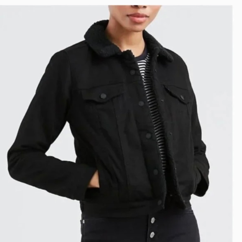 Levi's Original Sherpa Trucker Jacket Black XS